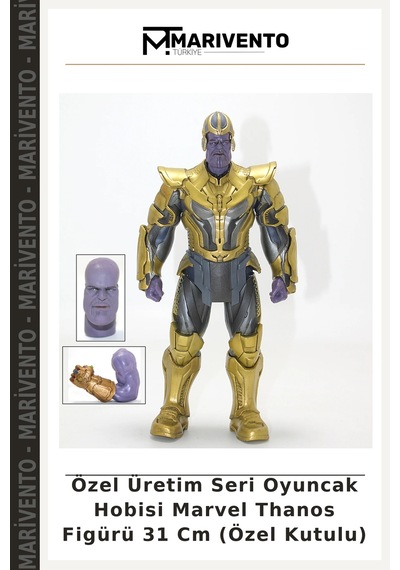 Özel Üretim Seri Oyuncak Hobisi Marvel Thanos Figürü 31 Cm Özel Kutulu