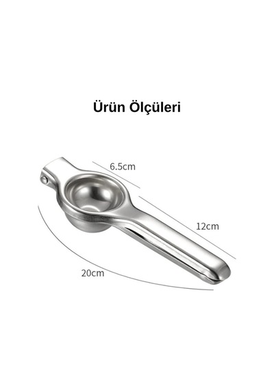 Paslanmaz Çelik Limon Sıkacağı Büyük Boy Metal Narenciye Presi Limon & Portakal Sıkacağı Paslanm Diğer