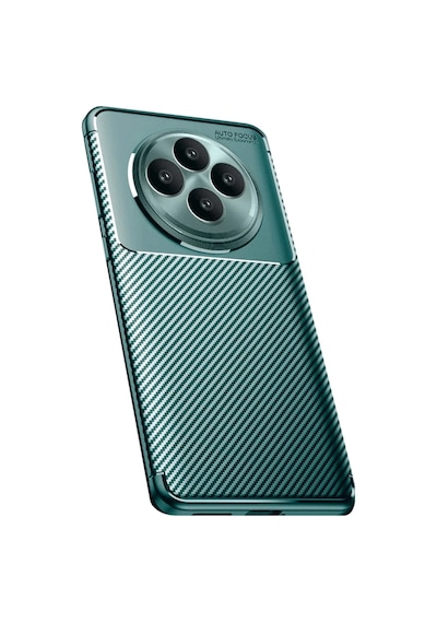 Oppo Reno 11 Uyumlu Fs Kılıf Auto Focus Karbon Kapak - Koyu Yeşil