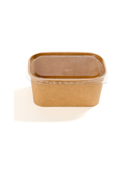 Dikdörtgen Salata Kasesi Kraft 1000ml 300 Adet