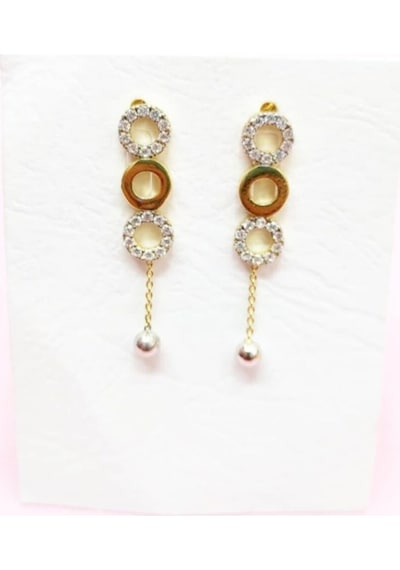 Oriental Kuyumculuk Jewellery Gold Zincirli Sallantılı Küpe Altın