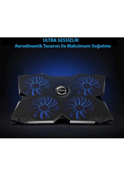 Coolcold 4 Fanlı 12" - 17.3" Gaming Notebook Soğutucu