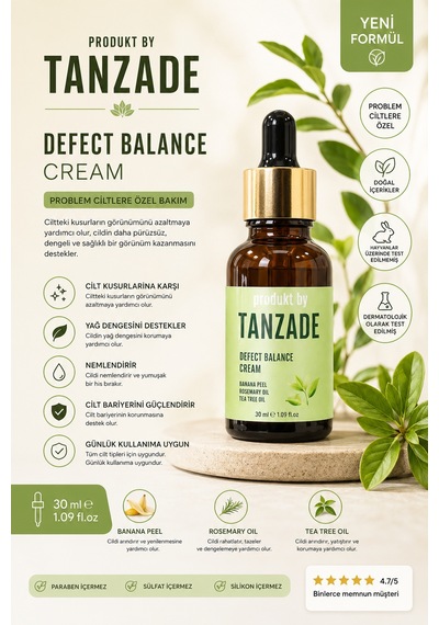 Produkt By Tanzade Defect Balance Cream Kusur Karşıtı Bakım Kremi 30 Ml
