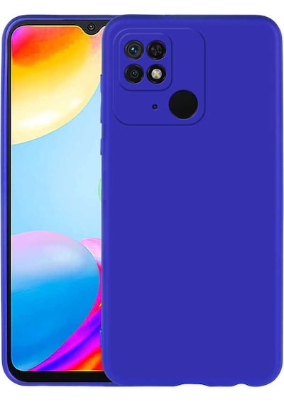 Xiaomi Redmi 10c Kılıf Zore Premier Silikon Kapak Saks Mavi