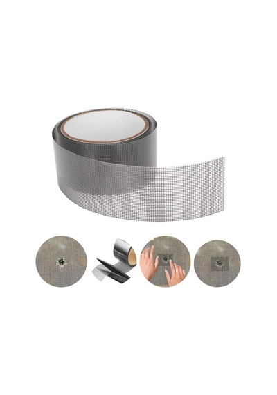 6582 Kendinden Yapışkanlı Sineklik Tamir Bandı Gri 48mm 2mt