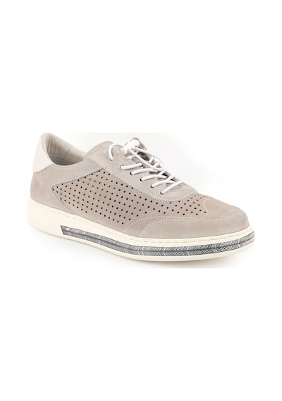 Libero Lz5903 Lazer Kesim Delikli Süet Hafif Eva Taban Kadın Sneaker Kemik