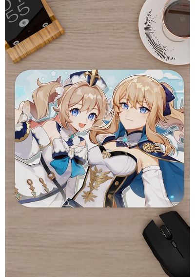Barbara Genshin Impact Anime Gacha V2 - 22x18 Gaming Mouse Pad Fare Altlığı