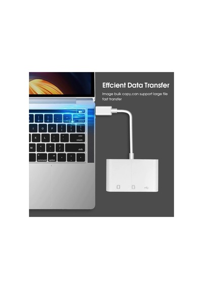 Lexroo 5232 Usb Type C To Sd Microsd Tf Kart Okuyucu Usb 3in1 Çevirici Dönüştürücü Adaptör Standart