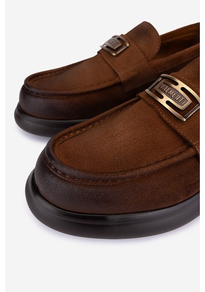 Valmenti Erkek Hakiki Deri Taba Loafer Ayakkabı 1171 260-04 Erk Ayk Sk25-26 Taba Pstl Esk Suet Taba