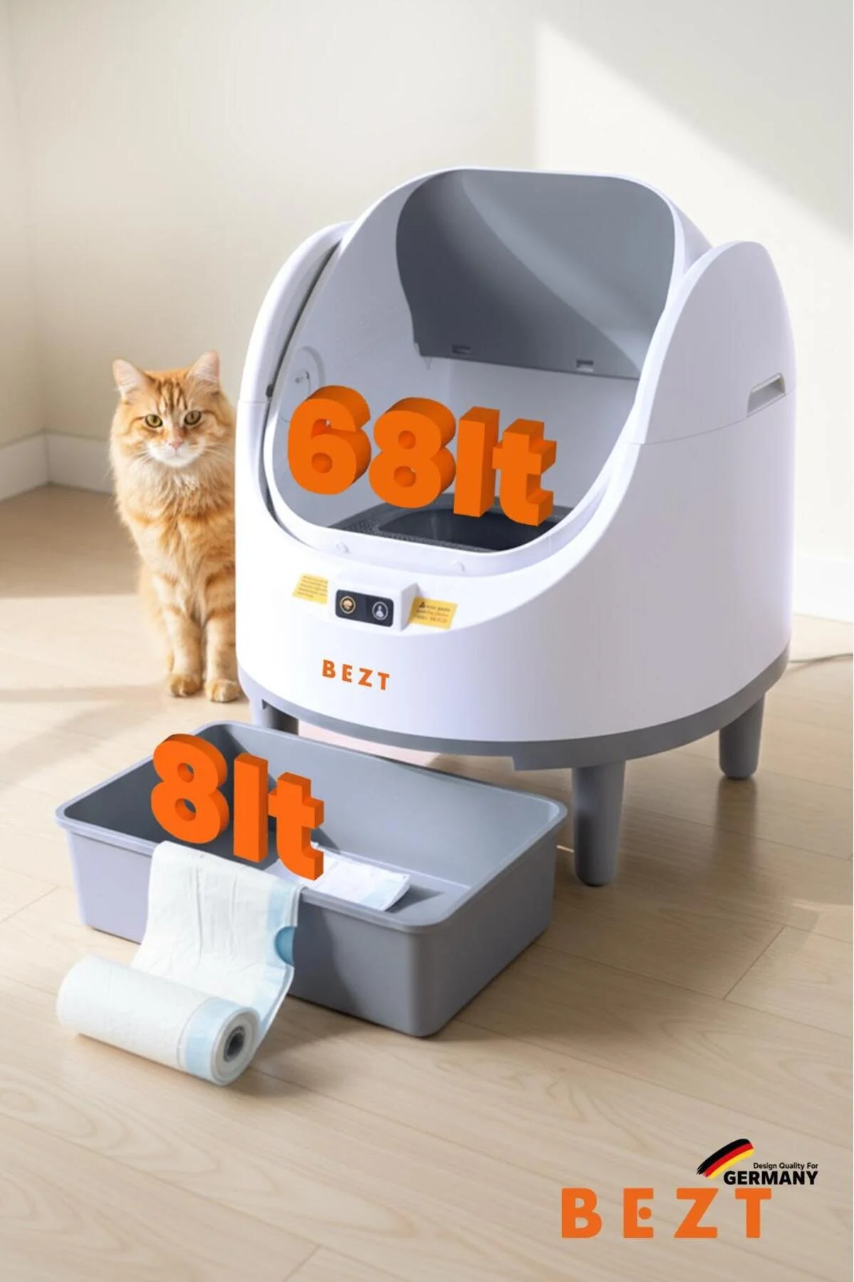 Bezt Pure Cat Otomatik Akıllı Kedi Tuvaleti