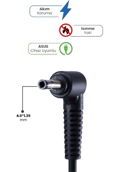 Sprange Sr-l3 19v 3.42a 65w Asus Yeni Nesil 4.0x1.35 Notebook Adaptör 19 Volt 3,42 Amper