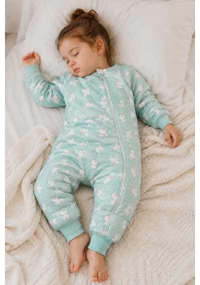 Babyhola 2.5 Tog Yorgan Gerektirmeyen Kalın Elyaf Dolgulu Çocuk Uyku Tulumu Pamuk Astarlı Unisex 6020 Turkuaz Babyhola 2.5 Tog Yorgan Gerektirmeyen Kalın Elyaf Dolgulu Çocuk Uyku Tulumu Pamuk Astarlı Unisex 6020 Turkuaz