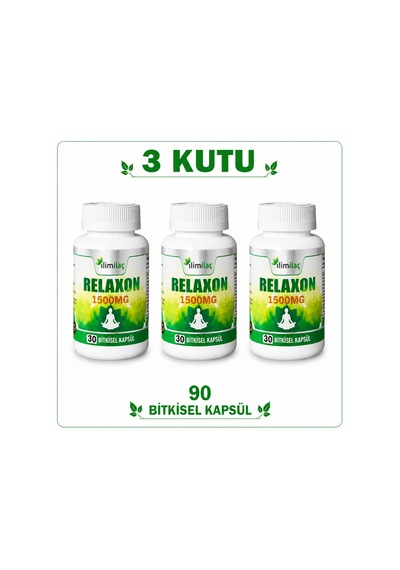 Relaxon 1500 Mg 3 Kutu 90 Bitkisel Kapsül Relaxon Takviye Edici Gıda