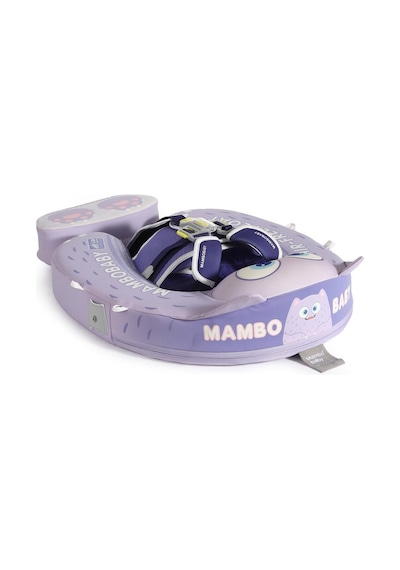 Mambobaby Yüzme Simidi - Purple Monster, Emniyetli, Gölgelikli Ve Ayak Destekli