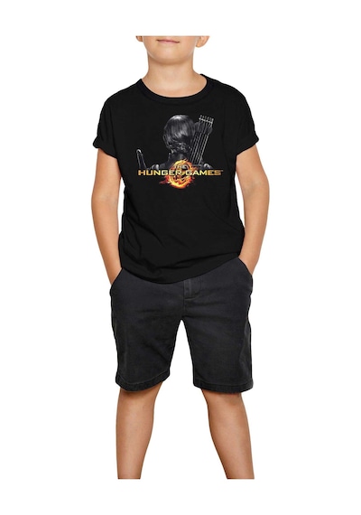 Zepplin Giyim The Hunger Games Mockingjay Siyah Çocuk Tişört