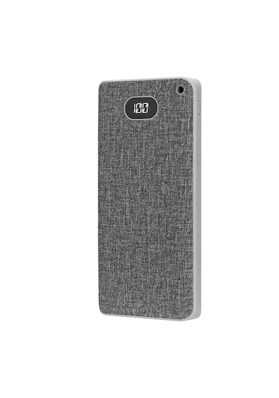 S-link Ip-g10rw 10000mah Kablosuz Usb+type-c+micro Gri Lcd Ekranlı Taşınabilir Pil Şarj Cihazı Açık Gri