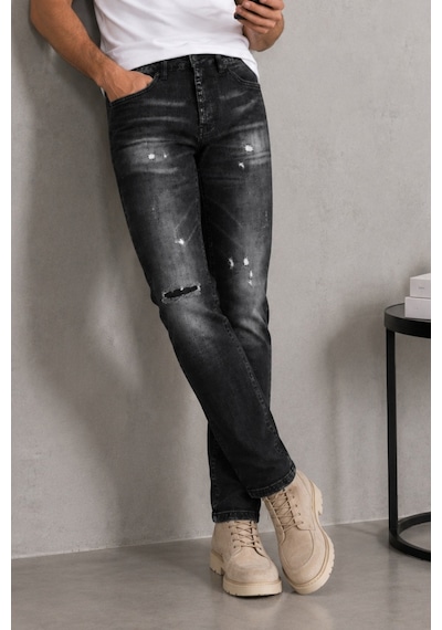 Cedy Denim Cedy Denım Erkek Slim Fit Esnek Likralı Vintage Yıkamalı Yırtık Detaylı Rahat Kesim Denim Kot Pantolon Ct1205-siyah Cedy Denim Cedy Denım Erkek Slim Fit Esnek Likralı Vintage Yıkamalı Yırtık Detaylı Rahat Kesim Denim Kot Pantolon Ct1205-siyah