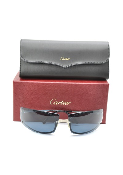 Cartier F Os Nc Blue Sılver Mavi Gümüş Çerçevesiz Unısex Güneş Gözlüğü