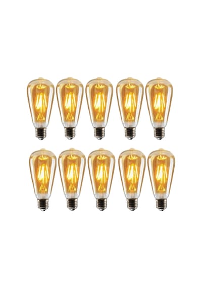 Rustik Flemanlı Led Ampul 4 Watt E27 Duy 2700 Kelvin St64 Tipi 10'Lu Paket