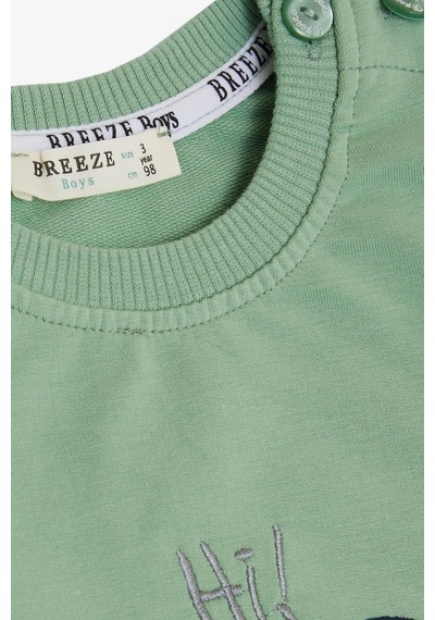 Breeze Erkek Çocuk Eşofman Takım Sevimli Köpekçik Nakışlı Kolu Cepli 1 - 4 Yaş Mint Yeşili - Mint Yeşili Breeze Erkek Çocuk Eşofman Takım Sevimli Köpekçik Nakışlı Kolu Cepli 1 - 4 Yaş Mint Yeşili - Mint Yeşili