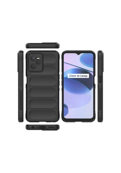 Hnrlıshp Newface Realme C35 Kılıf Optimum Silikon - Siyah