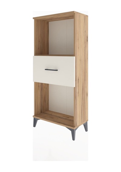 Arges Dolap Tek Raflı Tek Çekmeceli 60x30x134 Çam-aytaşı Çam