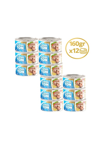 Sasu Blue Klasik Ton Balığı İri Parçalı 12 x 160 G