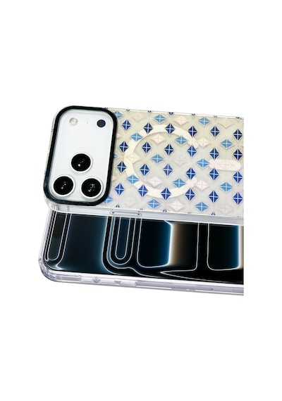 Onegif Apple İphone 17 Pro/18 Pro Desina Magsafe Kapak - Desen 4 Şeffaf