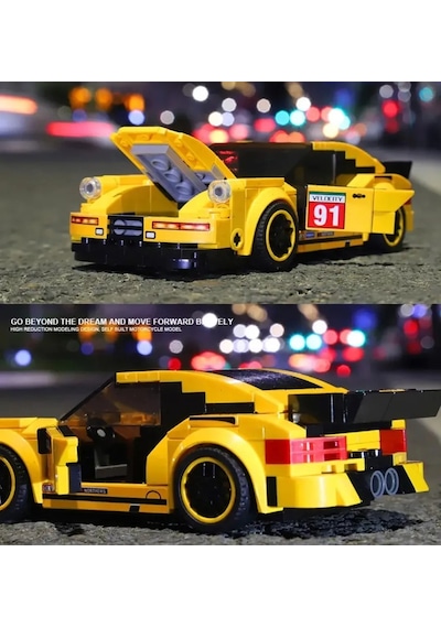 Teknik Porsche 911 Cs Lego Araba Porsche Lego Araba Yapı Blok Oyuncak Araba - 250+ Parça