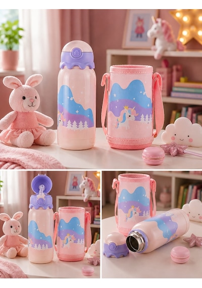 Çift Duvarlı Vakumlu Çocuk Termos 500ml
