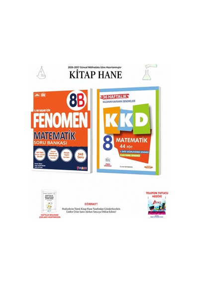 Fenomen 8. Sınıf Matematik B Ve Kkd Seti