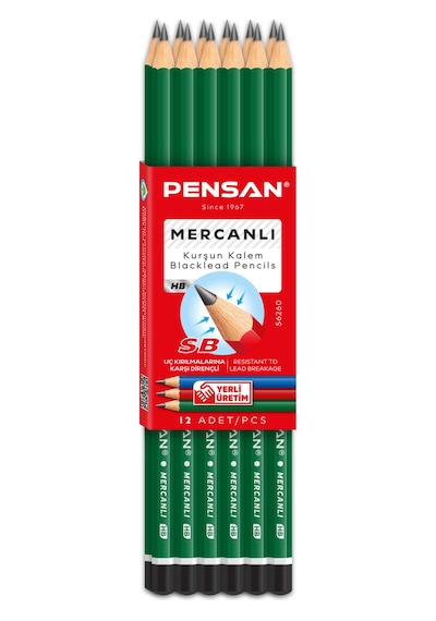 Pensan 12'li Mercanlı Kurşun Kalem / Diğer