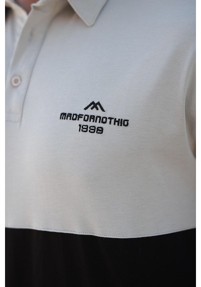 Madmext Siyah Polo Yaka Erkek Tişört E7116 Siyah
