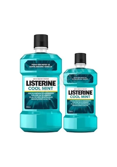4 Adet Listerine Ağız Gargarası Cool Mint 500 Ml + 250 Ml