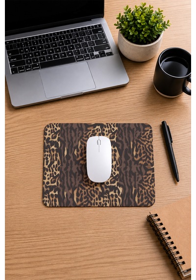 Leopar Desenli Renkli Ergonomik Mouse Pad Kaymaz Taban Ev Ve Ofis Kullanımı Fare Altlığı Mousepad Çok Renkli