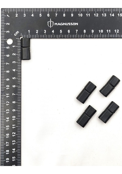 5x10 Mm Deri Bileklik Kiliti Oval Mıknatıslı Kilit 5 Adet 5 X 10 Mm / Siyah