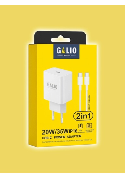 Galio Deluxe Gl-c20 35w Type-c Hızlı Şarj Aleti Usb-c To Usb-c Kablolu