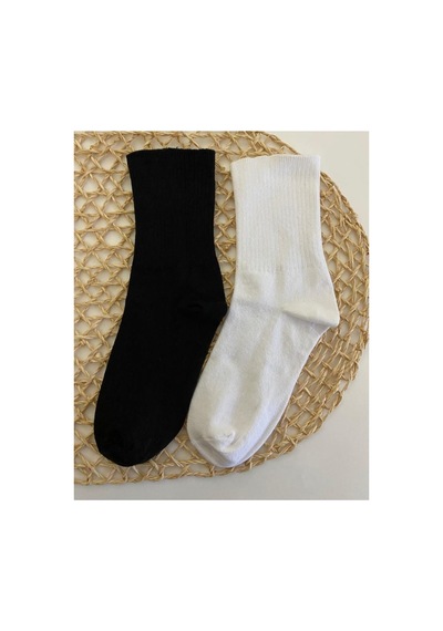 Worthy Socks 4'lü Erkek Siyah Beyaz Çizgisiz Pamuklu Kolej Tenis Çorap Siyah-beyaz Worthy Socks 4'lü Erkek Siyah Beyaz Çizgisiz Pamuklu Kolej Tenis Çorap Siyah-beyaz