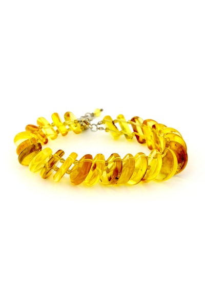 Kehribar Bayan Bileklik Özel Tasarım Ambergold Blk23-62 Çok Renkli