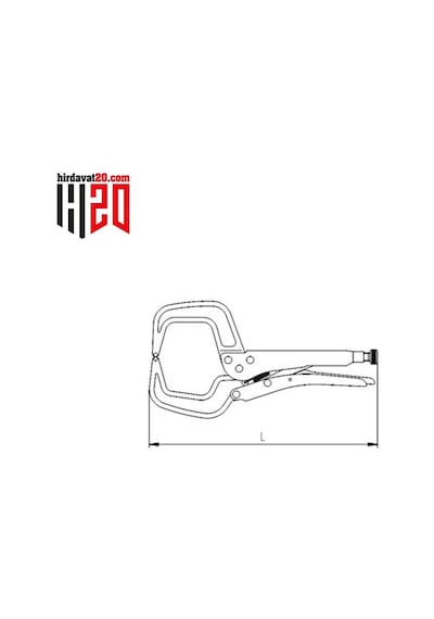 Izeltaş 280Mm C Tipi Ayarlı Pense - 2511110280
