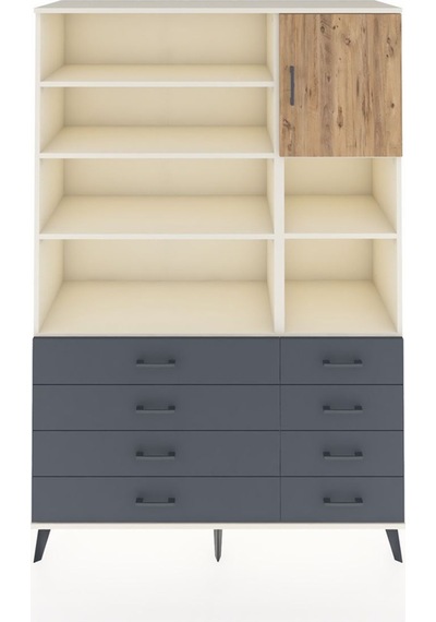 Hyperion Dolap 8 Raflı 8 Çekmeceli Tek Kapaklı 132x44x195 Aytaşı-çam/antrasit Atlas Çam/antrasıt Hyperion Dolap 8 Raflı 8 Çekmeceli Tek Kapaklı 132x44x195 Aytaşı-çam/antrasit Atlas Çam/antrasıt