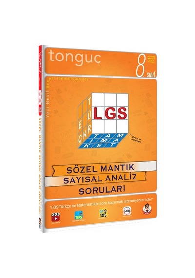 Yekkitap-Tonguç Akademi 8. Sınıf Lgs Sözel Mantık Sayısal Analiz Soruları