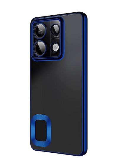 Zore Redmi Note 13 Pro 5g Kılıf Kamera Korumalı Logo Gösteren Msra Omega Kapak - Lacivert Lacivert