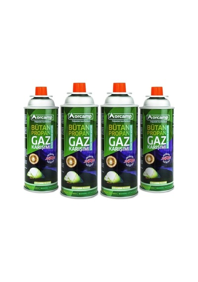 Orcamp Siboplu Gaz Kartuşu 227 Gr 4 Adet Yeşil