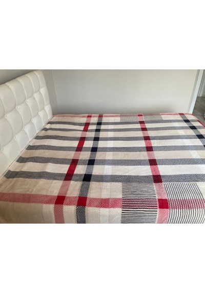 Mink Lacasa Lüks Vizon Tek Kişilik 1084 Kırmızı Battaniye 160X220