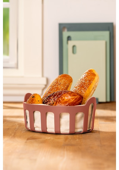 Emsan Rustik Ekmek Sepeti Pembe