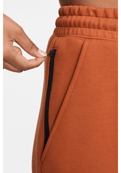 Nike Sportswear Tech Fleece Standart Fit Mid Rise Jogger Kadın Eşofman Altı Turuncu Turuncu