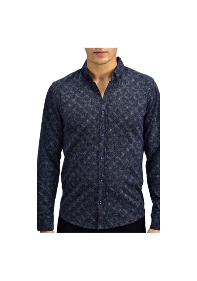 Erkek Spor Jakarlı Uzun Kol Gömlek R6520 Bgl-st03204 001