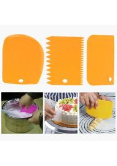 Hamur Şekillendirici Kesici  Kazıyıcı Pasta Kek Dekorasyon Seti