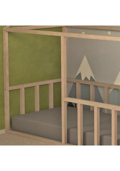 Markaawm Markaawm Montessori Çocuk Yatak Doğal Çam Karyola Nisa